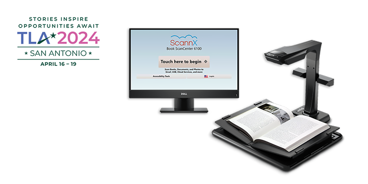 ScannX will be showing its latest book scanning solutions for libraries at the 2024 TLA Annual Conference.